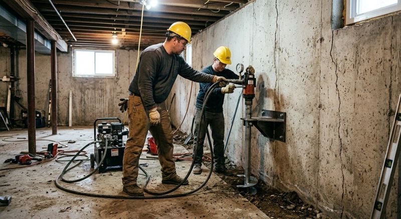 Basement Stabilization in Salem, NH