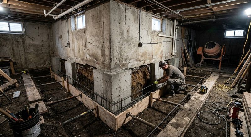 Basement Underpinning in Salem, NH