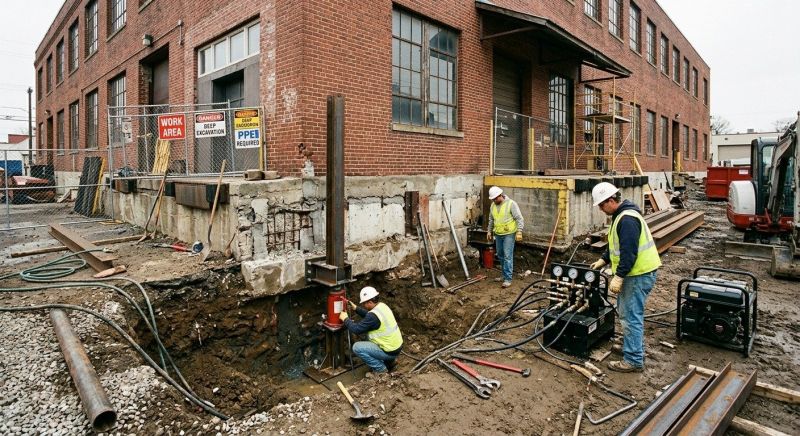 Building Foundation Repair in Newburyport, MA