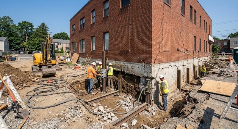 Building Foundation Repair in Newburyport, MA