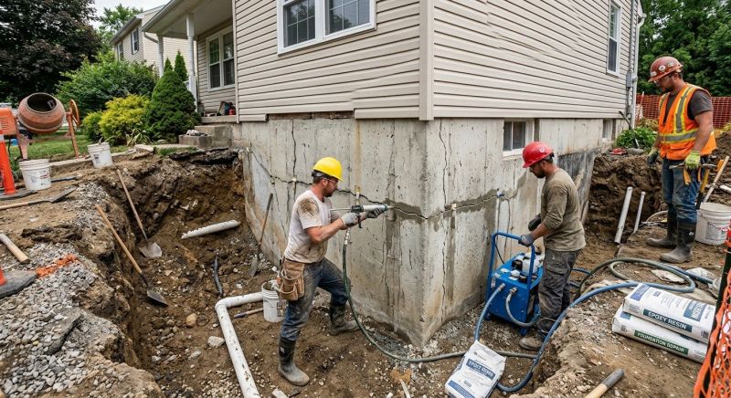 Cracked Foundation Repair in Salem, NH