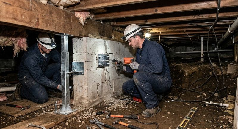 Crawlspace Foundation Repair in Litchfield, NH