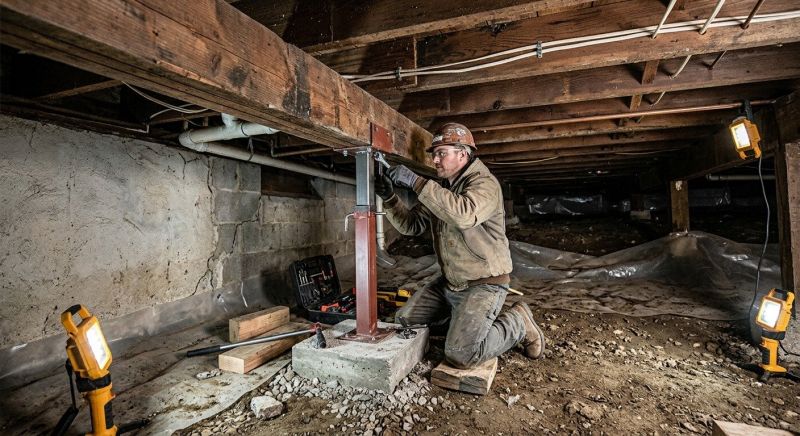 Crawlspace Foundation Repair in North Andover, MA