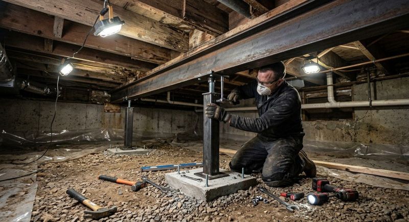Crawlspace Structural Repair in Salem, NH