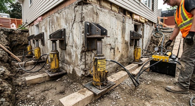 Foundation Jacking in Auburn, NH
