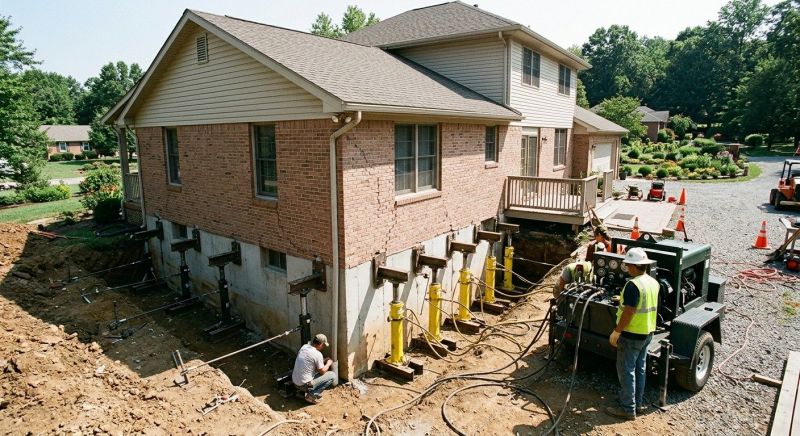 Foundation Jacking in Dunstable, MA
