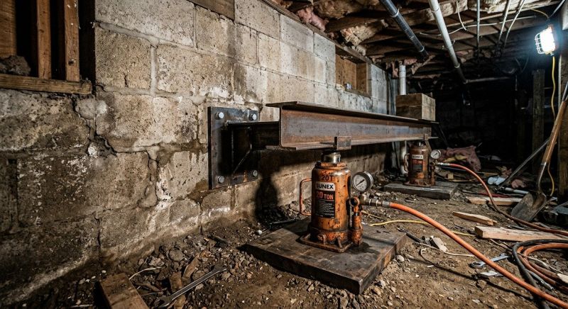 Foundation Jacking in Georgetown, MA