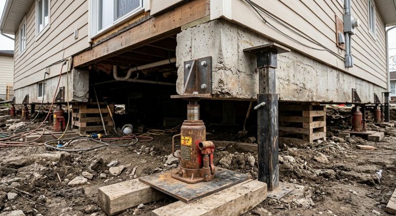 Foundation Jacking in Lawrence, MA