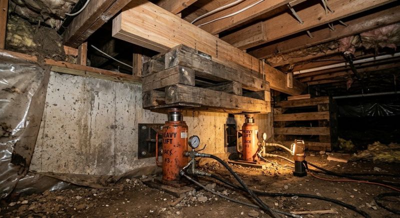 Foundation Jacking in Londonderry, NH