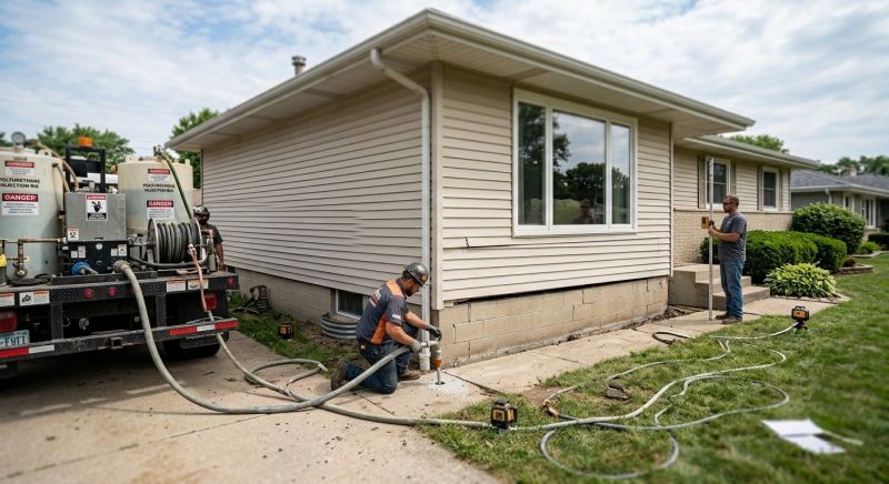 Foundation Lifting in Burlington, MA