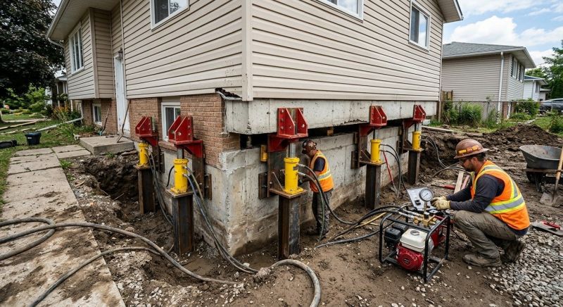 Foundation Lifting in Lexington, MA