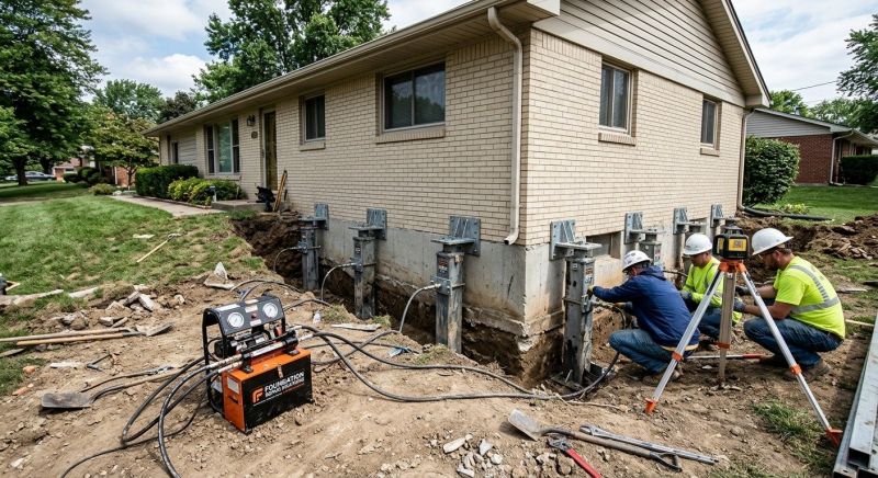 Foundation Pier Leveling in Salem, NH