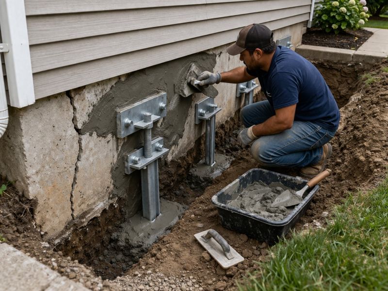 Foundation Pier Repair in Salem, NH
