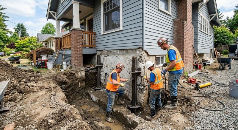 Foundation Stabilizing in Dunstable, MA