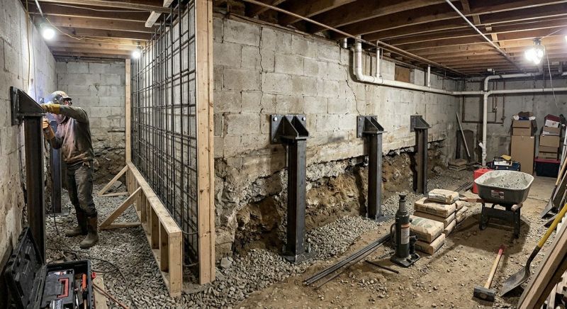 Foundation Stabilizing in Rowley, MA