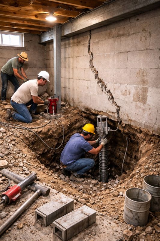 Foundation Structural Repair in Pelham, NH