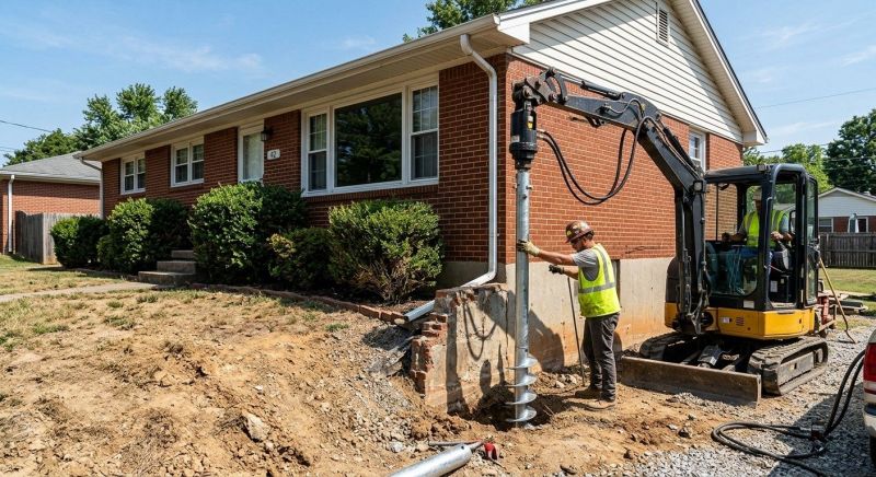 Helical Pile Installation in Salem, NH