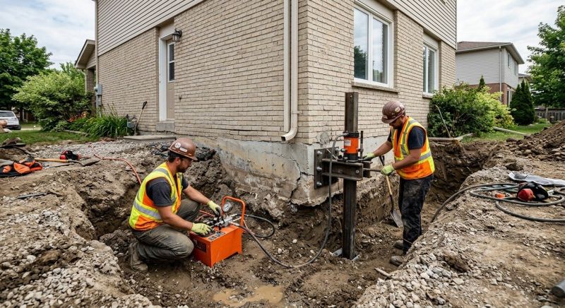 Sinking Foundation Lifting in Salem, NH