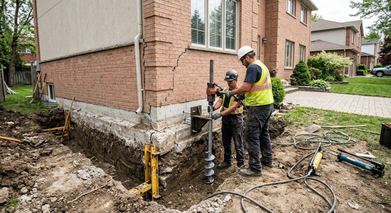 Sinking Foundation Repair in Essex County, MA