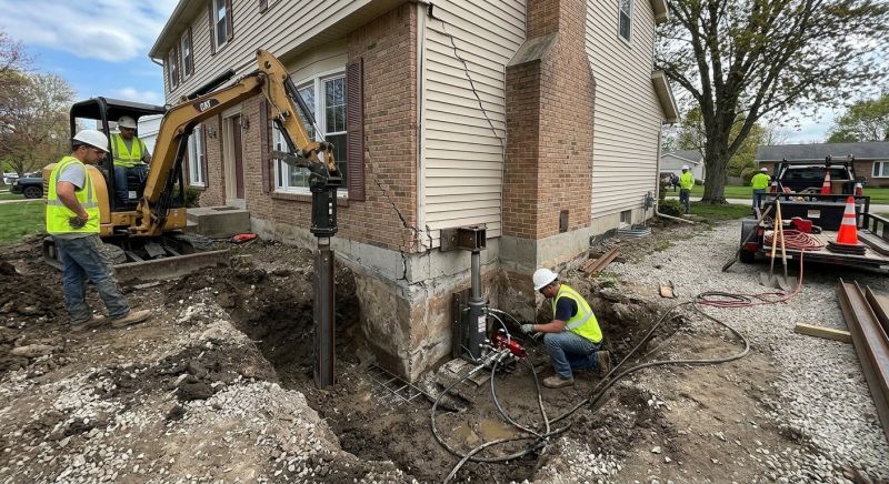 Sinking Foundation Repair in Hampstead, NH