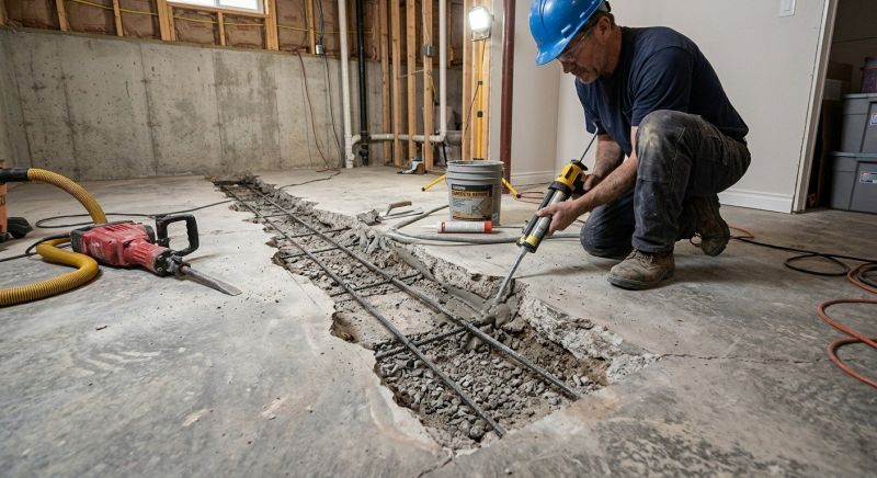 Slab Foundation Repair in Salem, NH
