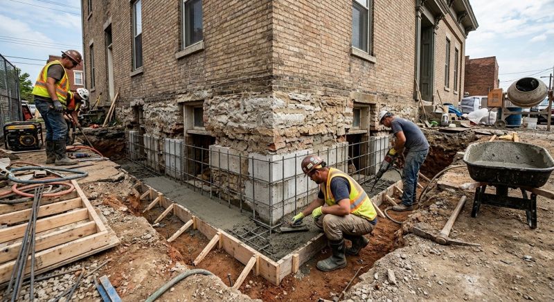 Structural Underpinning in Salem, NH